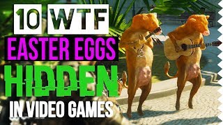 10 WTF Easter Eggs Hidden in Video Games Feat Oddheader [upl. by Hollyanne]