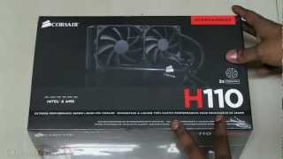 Corsair H110  Liquid CPU Cooler  Unboxing and Hands on  Cursed4Evacom [upl. by Mok]