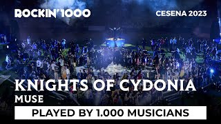 Knights of Cydonia  Muse played by 1000 musicians  Rockin1000 [upl. by Trudey]