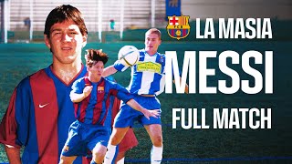 🍿 ENJOY LIONEL MESSIs PERFORMANCE AT LA MASIA AT THE AGE OF 17  FULL MATCH 💎  FC Barcelona [upl. by Dnomzed938]