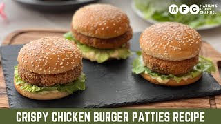 Crispy Chicken Burger Patties Recipe Homemade Burger 🍔 Frozen Chicken PattyBetter then McDonald [upl. by Yursa]