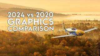 Graphics COMPARISON of Microsoft Flight Simulator 2024 vs MSFS2020 [upl. by Yendroc537]