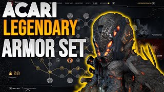 Outriders  ACARI SET Pyromancer Build with Legendary Armor Set for Endgame Anomaly Pyro [upl. by Etnaihc]