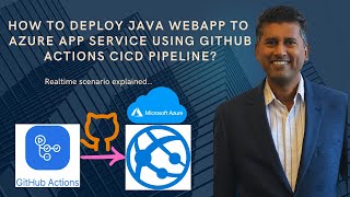 How to Deploy Java WebApp into Azure App Service using GitHub Actions CICD YAML Pipeline [upl. by Ydor]