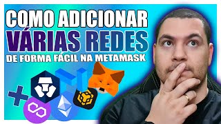 Chainlist  Como Adicionar Redes Na Metamask poucos cliques BSC Polygon Matic BNB Cronos Zcore AVAX [upl. by Auhoj]