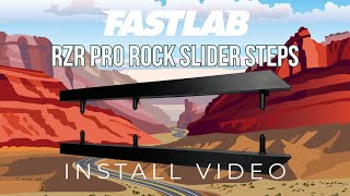 Polaris RZR Pro R Turbo R Rock Slider Side Steps Install Video by Fastlab [upl. by Sachi658]