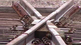 A reengineered railroad track switch with no gap quotMoveable Point Frogquot [upl. by Cecilio]