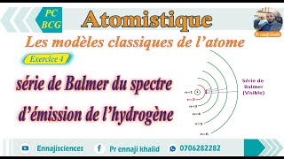 Série de Balmer du spectre d’émission de l’hydrogène Exercice 4 [upl. by Kutzer]