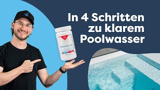 Diese Poolpflegemittel benötigst Du  Richtige Poolpflege für klares Poolwasser [upl. by Rehctelf763]