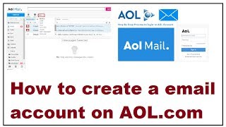 How to create a email account on AOL com [upl. by Ttegirb]