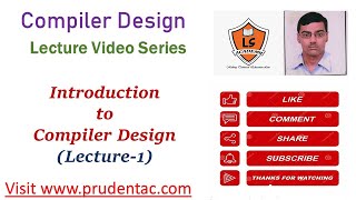 Introduction to Compiler Design Lecture1  Compiler Design Lecture Series  Basics of compiler [upl. by Eycats]