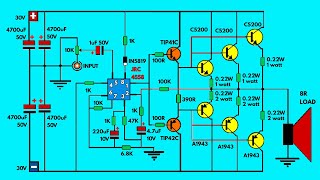 SIMPLE HIGH POWER 250W AMPLIFIER jimecomtechnologies6119 audio audioequipment 2509 [upl. by Assej]