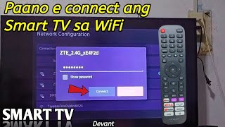 Paano e connect ang Smart TV sa WiFi connection  Devant Smart TV [upl. by Biles]