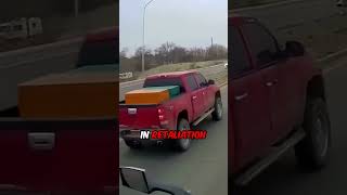 Unbelievable Road Rage Between Semi Truck and Pickup Driver 😳 [upl. by Neenaej]