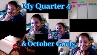 Goals Goals and More Goals  Quarter 4 Goals  October Goals [upl. by Gail]