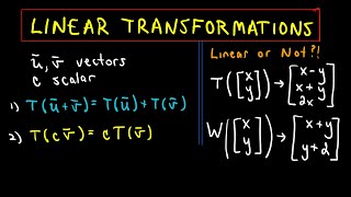 Linear Transformations  Example 1 Part 1 of 2 [upl. by Hakym739]