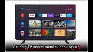 Grundig TV Servis Menüsüne Nasıl Girilir [upl. by Trbor]