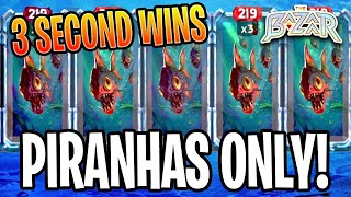 3 Second Wins with Piranhas  The Bazaar [upl. by Malley]