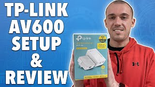 TPLink AV600 Powerline WiFi Kit Setup and Review [upl. by Dorey127]