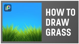 【ibisPaint】How to Draw Grass 🎨 【Tutorial】Shorts [upl. by Ardnik639]