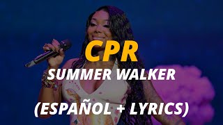 Summer Walker  CPR  traducida al español • English Lyrics • Spanish Lyrics Video [upl. by Arnulfo]