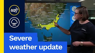 Severe Weather Update 5 Sept 2024 Windy conditions for southeast Australia [upl. by Adyeren]