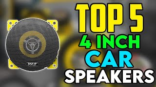 ✅ Top 5 Best 4 inch Car Speakers [upl. by Tull]