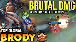 BRODY BEST BUILD 2023  TOP GLOBAL BRODY GAMEPLAY  MOBILE LEGENDS✓ [upl. by Gibert]