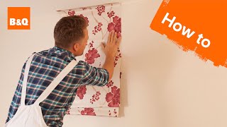 How to hang wallpaper part 2 hanging [upl. by Lleunamme]