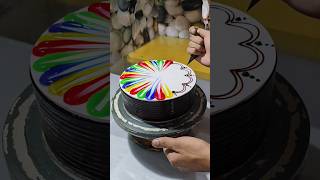 Multi Colour Cake  Chocolate Multi Colour Design shorts youtubeshorts video viralvideo [upl. by Francyne941]