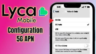 how to internet configuration 4G to 5G Lycamobile  lyca Mobile APN settings [upl. by Kendall906]