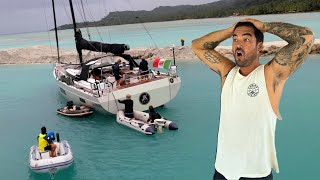 SHOCKING MOMENT HUGE YACHT RUNS AGROUND ON A REEF 😲👀  Episode 245 [upl. by Hcardahs284]