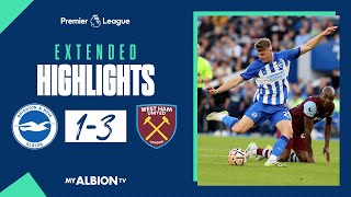 Extended PL Highlights Brighton 1 West Ham 3 [upl. by Noved]