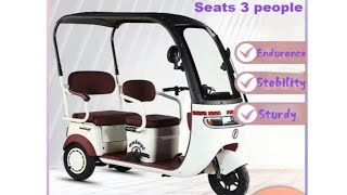 electric tricycle for adults 3 wheel motorcycle electric tricycle 800W  etrike  3 wheel scooter [upl. by Moreville]