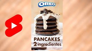 PANCAKES de OREO con 2 INGREDIENTES 💙 Tortitas  Panqueques  Hot Cakes [upl. by Nim]