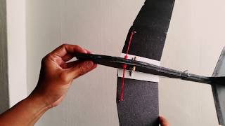 DIY folding wing rocket glider from foam board Makezinecom manual [upl. by Harat]