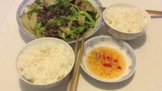 StirFried YU CHOY with BEEF ORGANS Kidney Sweetbread  HowToCook  Vegetable Beef Organ StirFry [upl. by Tonye]