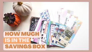 HOW MUCH IS IN THE SAVINGS BOX  OCTOBER [upl. by Rese]