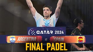 ARGENTINA vs SPAIN  FINAL PADEL CHAMPIONSHIPS QATAR 2024 [upl. by Agace152]