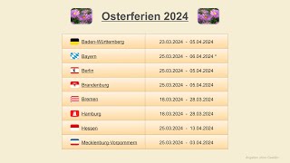 Osterferien 2024 [upl. by Adila]