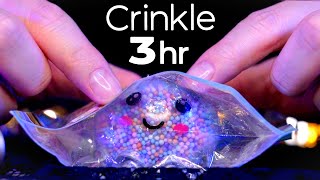 ASMR Crinkle Heaven for People Who Want to Fall Asleep Fast  3Hr No Talking [upl. by Nyllaf]