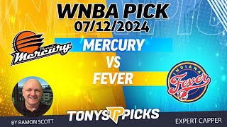 Phoenix Mercury vs Indiana Fever 71224 WNBA Picks amp Predictions by Ramon Scott [upl. by Erotavlas]