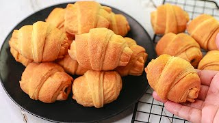 Croissant Recipe  Eggless amp Without Oven  Yummy [upl. by Hares]