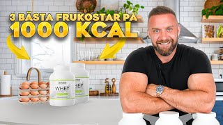 TRE FRUKOSTAR PÅ 1000 KALORIER [upl. by Avilo347]