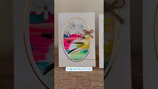 Handmade postcard🦋 postcard howtodraw craft acrylicpainting easypaintingforbeginners art [upl. by Drud]