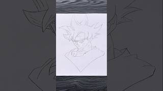 Goku drawing by pencil ♨️ anime music drawing goku dragonball remix [upl. by Ahsiemat]