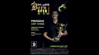 Snooker Bern OPEN 2024 Finalday Stream 2 [upl. by Eicam260]