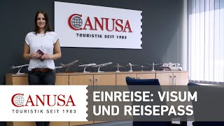 CANUSA erklärt Der deutsche Reisepass für die Einreise nach Nordamerika  CANUSA [upl. by Yreved]