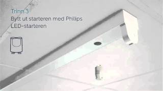 Philips MASTER LED lysrør med EM ballast [upl. by Etirugram72]