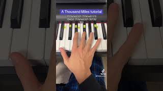 A Thousand Miles Easy Piano Tutorial [upl. by Gail151]